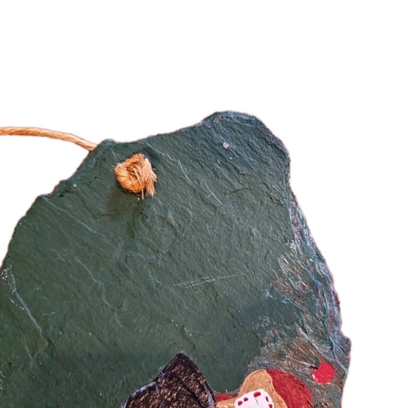 Vintage Hand Painted Slate Sign Primitive Folk Art Country Cottage Wall Decor - Picture 6 of 7